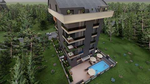Luxueux appartements de deux chambres dans le quartier animé de Konyaaltı — 7/33