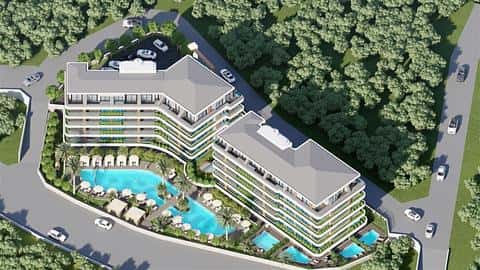 Appartements Alanya Oba à vendre : options de 1 et 2 chambres avec piscine — 4/28