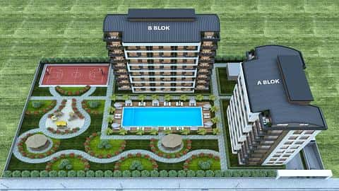 Complexe d'appartements glamour et vaste à Aksu, Antalya — 3/7
