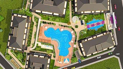 Appartement à vendre à Oba, Alanya : 0-3 chambres, piscine et salle de sport — 2/26
