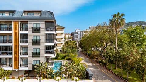 À vendre : appartements à Saray, Alanya avec piscine et proche de la plage — 3/45