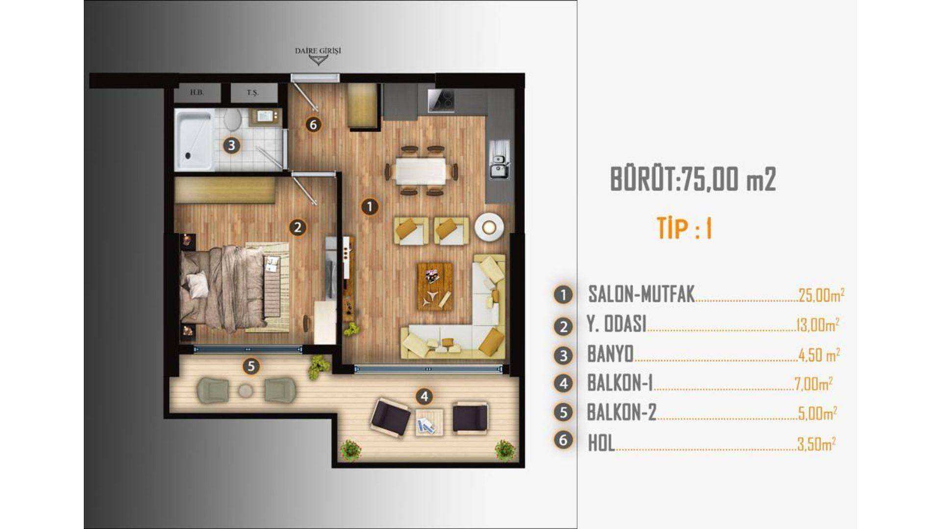 Kat Planı Resmi 1