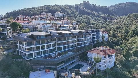 Appartement Central à Alanya à Vendre - Piscine & Près de la Plage, 1 & 2 Chambres — 1/21