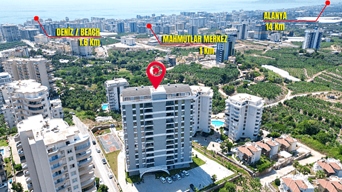 Apartment in Alanya Mahmutlar with 1 to 5 Bedrooms and Pool For Sale — 1/19
