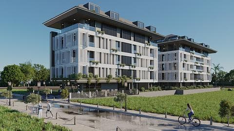Appartements à vendre à Alanya Saray avec piscine et emplacement privilégié — 1/24