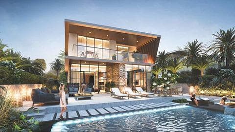 Elite 4-Bedroom Townhouses in Damac Lagoons, Dubai — 1/4