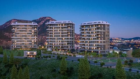 Investir à Alanya Kestel : Appartements avec vue sur la nature et sauna — 1/45