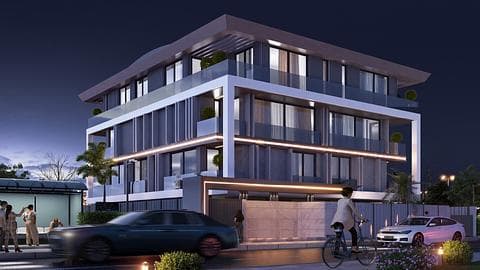 Appartements  spacieux avec vue sur la ville à Muratpasa — 1/8