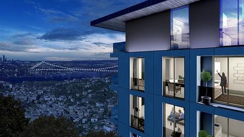 Appartements modernes d'Istanbul Uskudar avec vue sur la ville et la mer : à vendre — 1/17