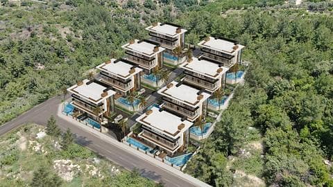 Villa de luxe à vendre à Alanya Oba avec 3 ou 6 chambres et une salle de gym — 1/23