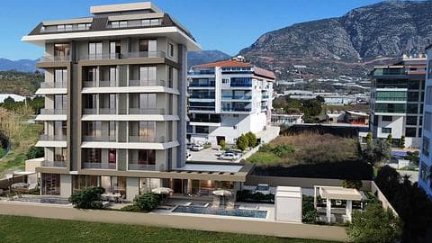 Buy 1+1 to 3+1 Luxury Apartments in Kestel Alanya Turkey — 1/9
