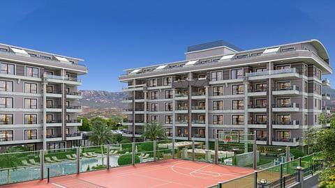 Appartements avec Vue sur Mer à Vendre à Kargicak, Alanya : 1 à 4 Chambres Disponibles — 1/12