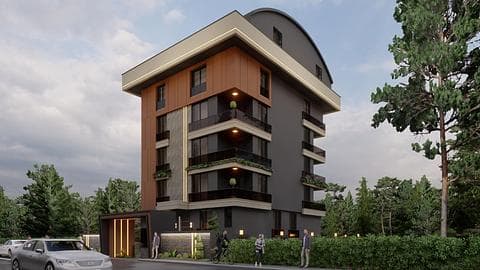Luxueux appartements de deux chambres dans le quartier animé de Konyaaltı — 1/33