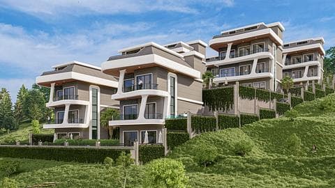 Villa Kargicak à Alanya avec 4 chambres et piscine à vendre — 1/29