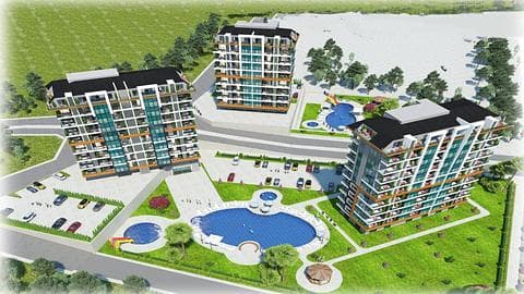 Appartements avec vue sur la ville et la mer à Kestel, Alanya - Options de 1 à 5 chambres — 1/40