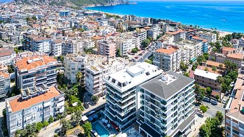 Appartement à vendre au centre d'Alanya: 1, 2, 3 chambres avec permis de résident et vue sur la mer — 1/23