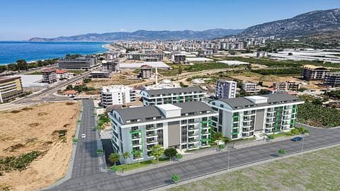 Appartements Kargicak Alanya à vendre, 1 et 2 chambres, près de la mer — 1/15