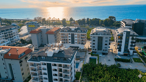 Achetez un Appartement de 2 Chambres à Antalya Alanya Kargicak avec Piscine près de la Mer — 1/22