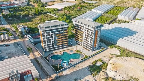 Готовая к заселению 1+1 квартира на продажу в Алании Авсаллар — 1/17