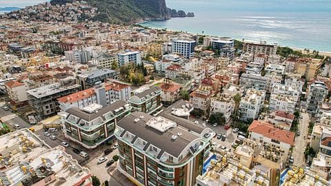 Acheter des appartements à Saray, Alanya : Distances proches de la piscine et de la mer — 1/29