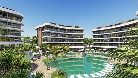 Appartement à Oba, Alanya avec piscine et de 1 à 5 chambres à vendre — 1/26
