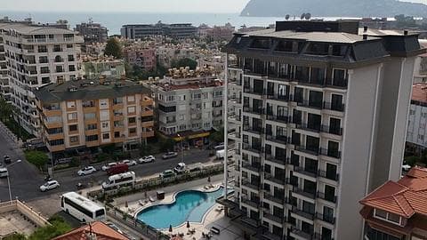 Appartements Éligibles à la Citoyenneté avec 1-3 Chambres à Oba, Alanya avec Piscine à Vendre — 1/12