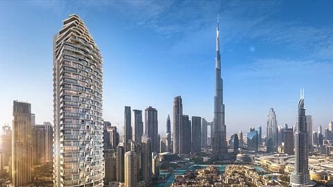 Ғажайып қала көрінісі бар пәтер жобасы Downtown Dubai-де — 1/11