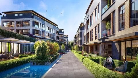 À vendre : appartements de luxe à Zeytinburnu, Istanbul avec piscine et mer à proximité, chambres : 3, 4, 5, 6 — 1/30