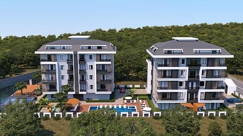 Appartements de 1 à 3 chambres à vendre à Kestel Alanya, près de la plage et de la piscine — 1/11