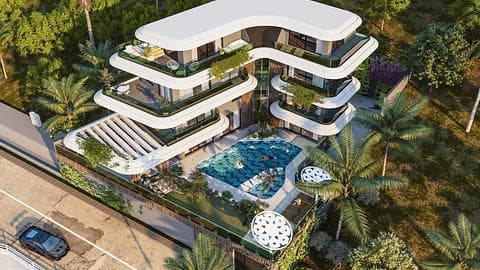 Villa de luxe 7+1 avec vue sur la mer à vendre à Alanya Kargicak — 1/24