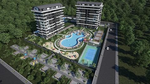 Appartements Alanya Demirtas : 1, 2, 3 chambres, à vendre avec salle de gym et transfert vers la plage — 1/18