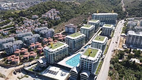 Appartements confortables avec vue sur la mer remarquable dans la station balnéaire d'Alanya — 1/30