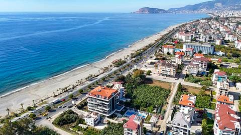 Appartements avec vue sur la mer à vendre à Kestel Alanya, de 1 à 3 chambres, avec accès à la piscine — 1/30