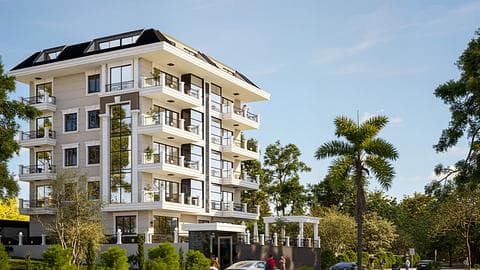 Appartements à Alanya avec Vue Mer et Permis de Séjour — 1/19