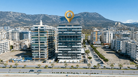Appartement 2+1 en bord de mer avec vue panoramique à vendre à Mahmutlar, Alanya — 1/44