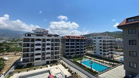 À vendre : Appartements avec vue sur la mer à Alanya Kargicak avec 1 à 3 chambres et piscine commune — 1/20
