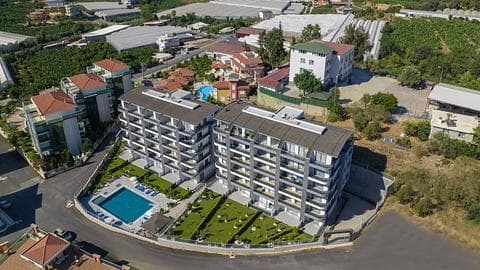 Appartements à vendre à Alanya Kargicak avec piscines, vue sur la mer et 1-3 chambres — 1/25