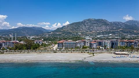 Apartamenty z widokiem na morze na sprzedaż w Kestel, Alanya – 1, 2, 3 sypialnie | Pierwsza linia do plaży — 1/32