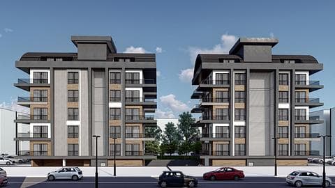 Appartements en centre-ville avec ascenseur à Mahmutlar, Alanya : 1 et 3 chambres à vendre — 1/6