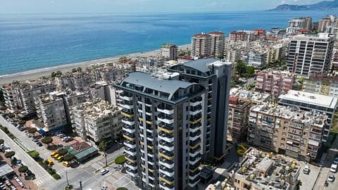 Appartement au centre-ville avec citoyenneté et vue sur la mer à Mahmutlar, Alanya — 1/20
