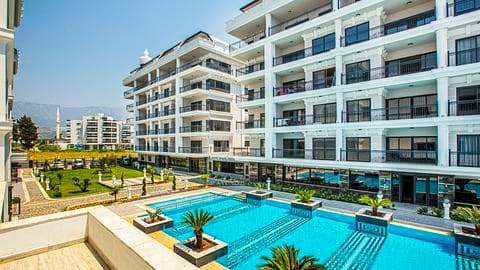 Apartament 3-pokojowy na sprzedaż z widokiem na morze w Kargicak, Alanya — 1/35