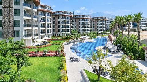 Appartements à Alanya Oba avec accès à la piscine et 1, 2, 4 chambres à vendre — 1/35