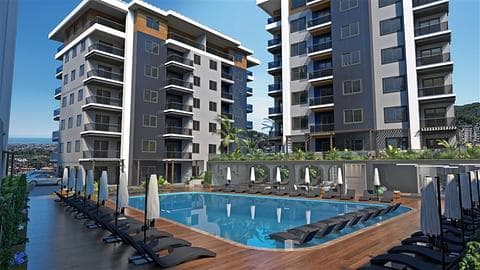 Appartement avec Vue sur la Ville et la Nature à Vendre : 1-4 Chambres à Alanya — 1/28