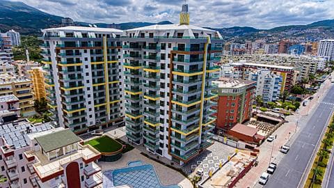 Investir dans un appartement de 2 chambres en première ligne de mer, vue sur la mer complète à Mahmutlar, Alanya — 1/27