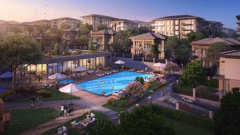 À vendre : appartements de 1 à 4 chambres, piscine et salle de sport à Kucukcekmece, Istanbul — 1/33