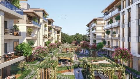 À vendre : appartements de 2, 3, 4 chambres à Basaksehir, Istanbul avec des commodités de maison intelligente et à proximité des commerces — 1/22
