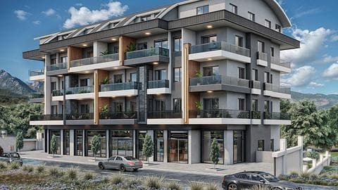 Investir dans un appartement 2 chambres à Alanya, Oba avec pergolas et piscine — 1/10