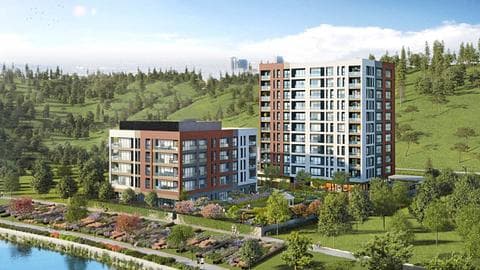 À vendre : appartements de 1 et 2 chambres avec permis de résidence et vue sur la ville à Kagithane, Istanbul — 1/21