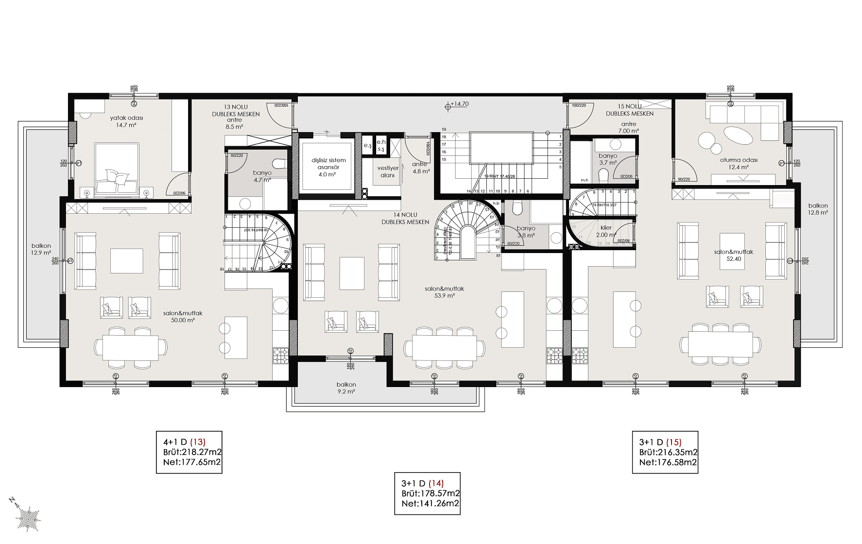 Obraz planu piętra 2