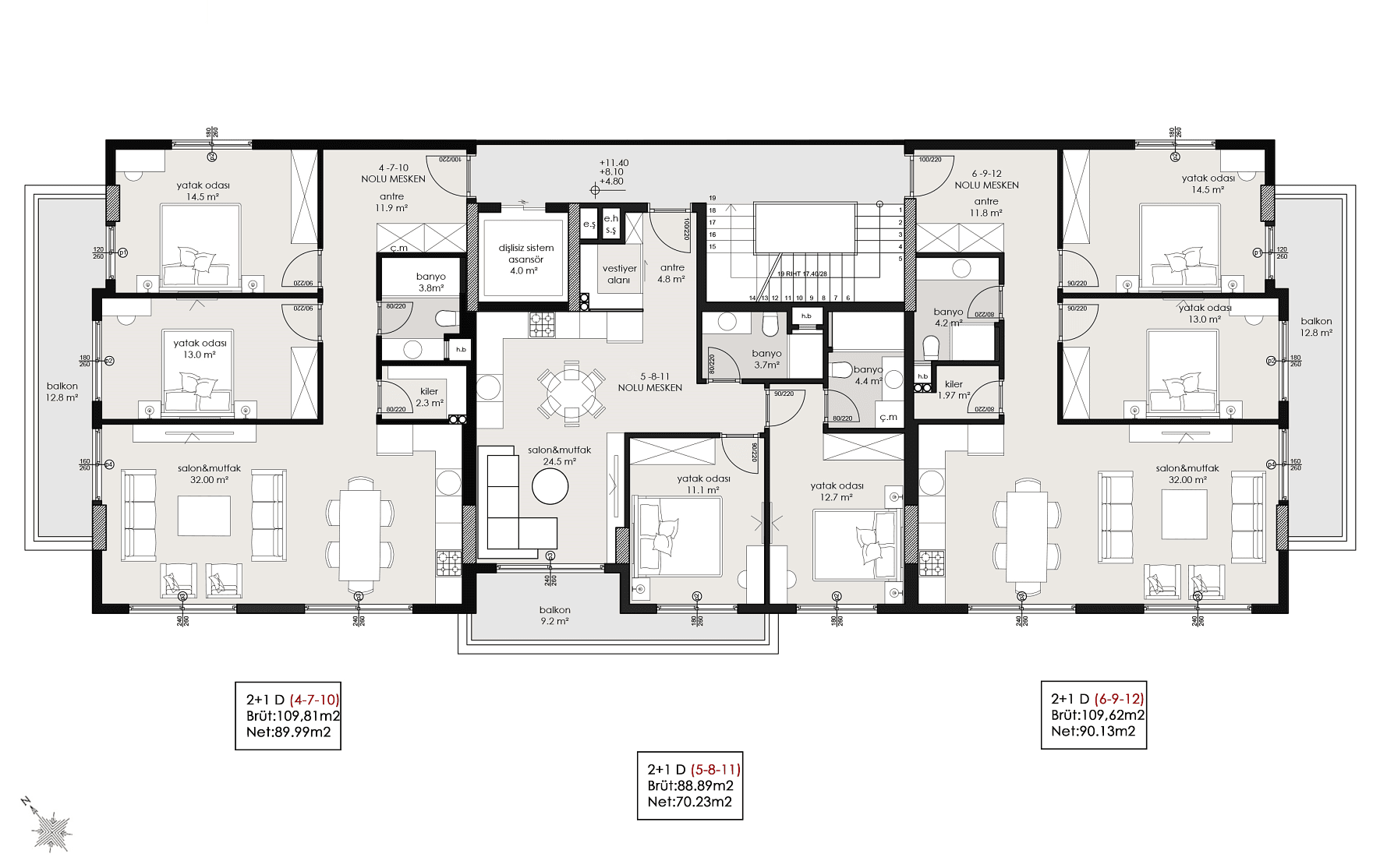 Obraz planu piętra 4